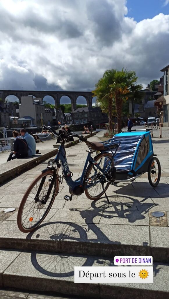 Départ de Dinan pour mon voyage à vélo en Bretagne !