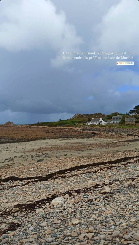 La pointe de Primel à Plougasnou en baie de Morlaix, à proximité du GR34 et de la Vélomaritime