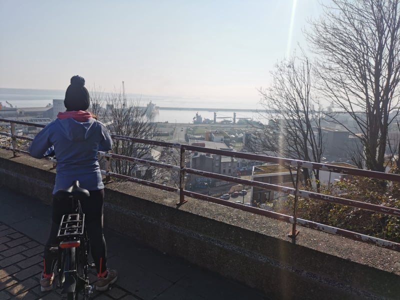 le port de Brest à vélo